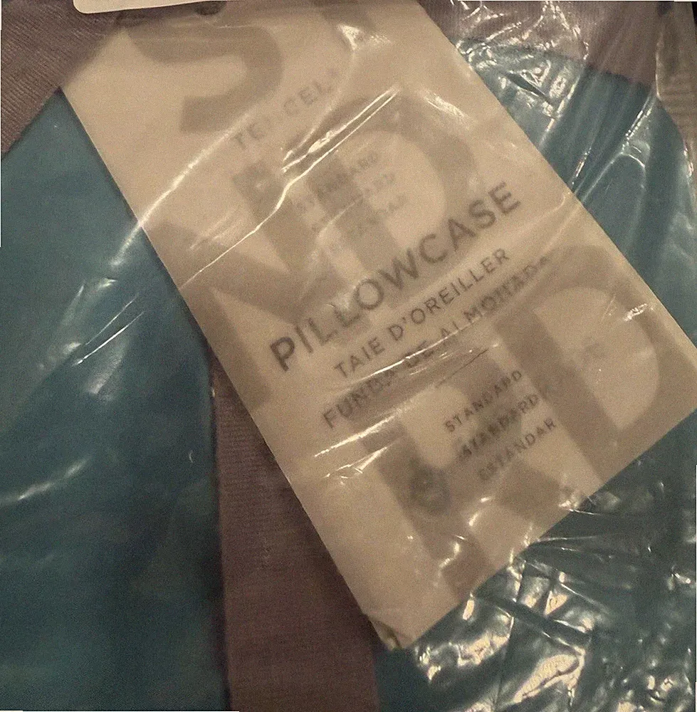 2 West Elm pillowcases standard Tencel blue teal New w tag