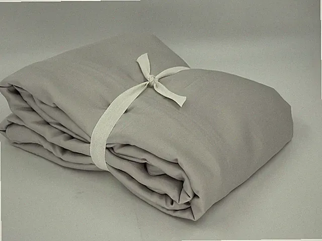 New West Elm King/Cal King Silky TENCEL Duvet Cover- Frost Gray