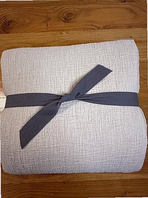 New West Elm Queen Silky TENCEL™ & Cotton Matelasse Blanket, Sand
