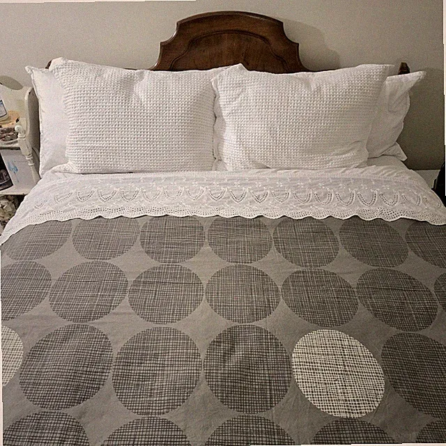 RARE West Elm Green Duvet Cover Fossil Queen Size 100% Organic Cotton 92 x 88