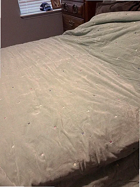 West Elm Dot Blue Velvet Full Blanket And 2 Shams