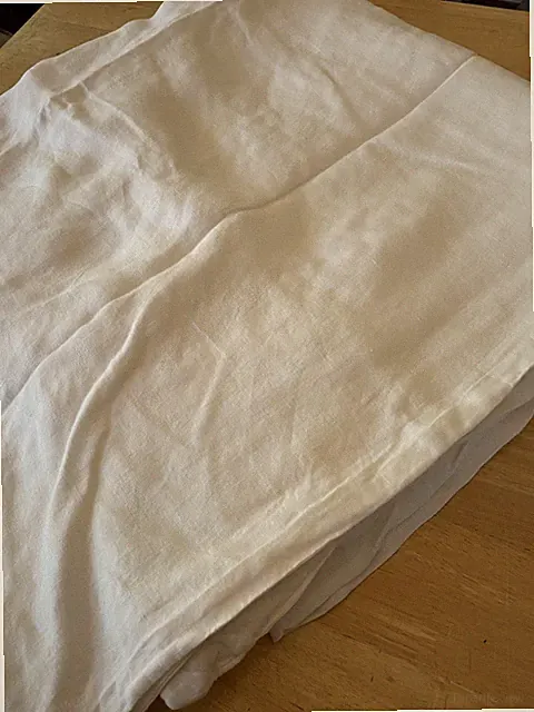 West Elm European 100% Flax Linen Full/Queen Duvet White PRE-OWNED