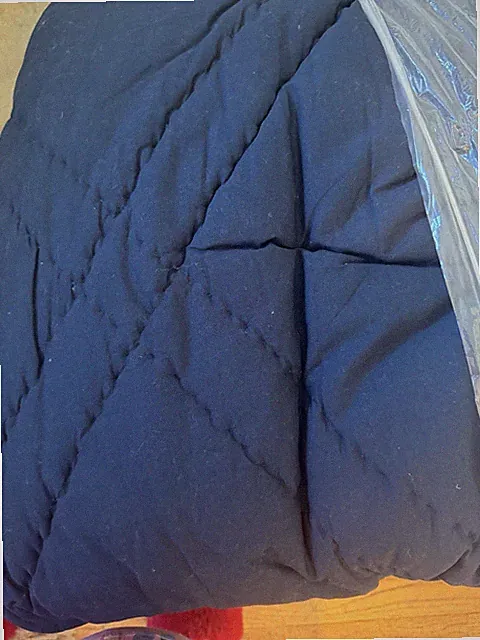 West elm European Linen Comforter full queen midnight product photo sample