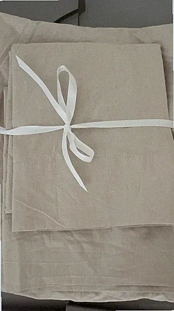 West Elm Organic Washed Cotton Fitted Sheet Twin & 2 STD Pillowcase Sand Melange
