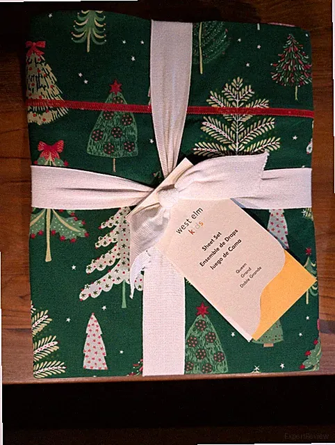 west elm Pretty Pines Sheet Set - Queen - NWT