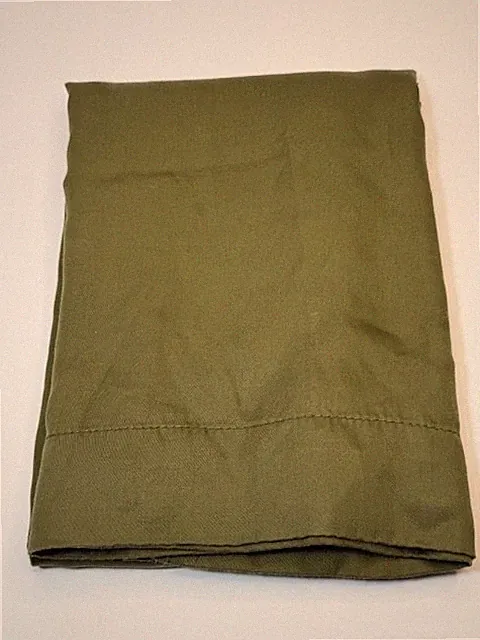 West Elm Silky Tencel Standard Pillowcase, Dark Olive