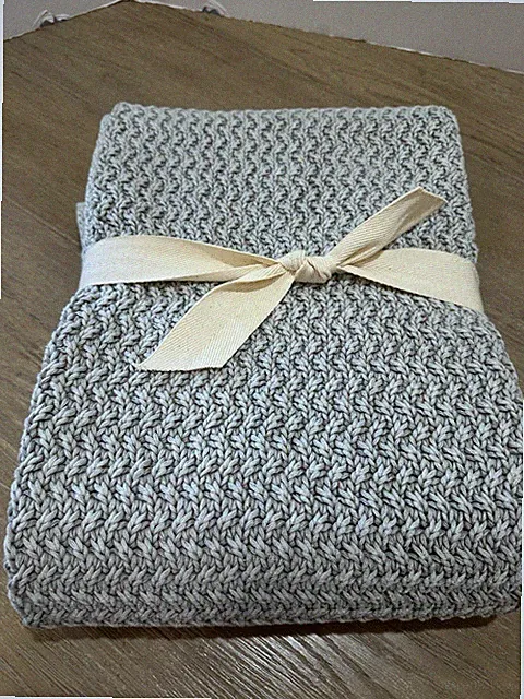 West Elm Stonewashed Cotton Throw 50x60" Gray